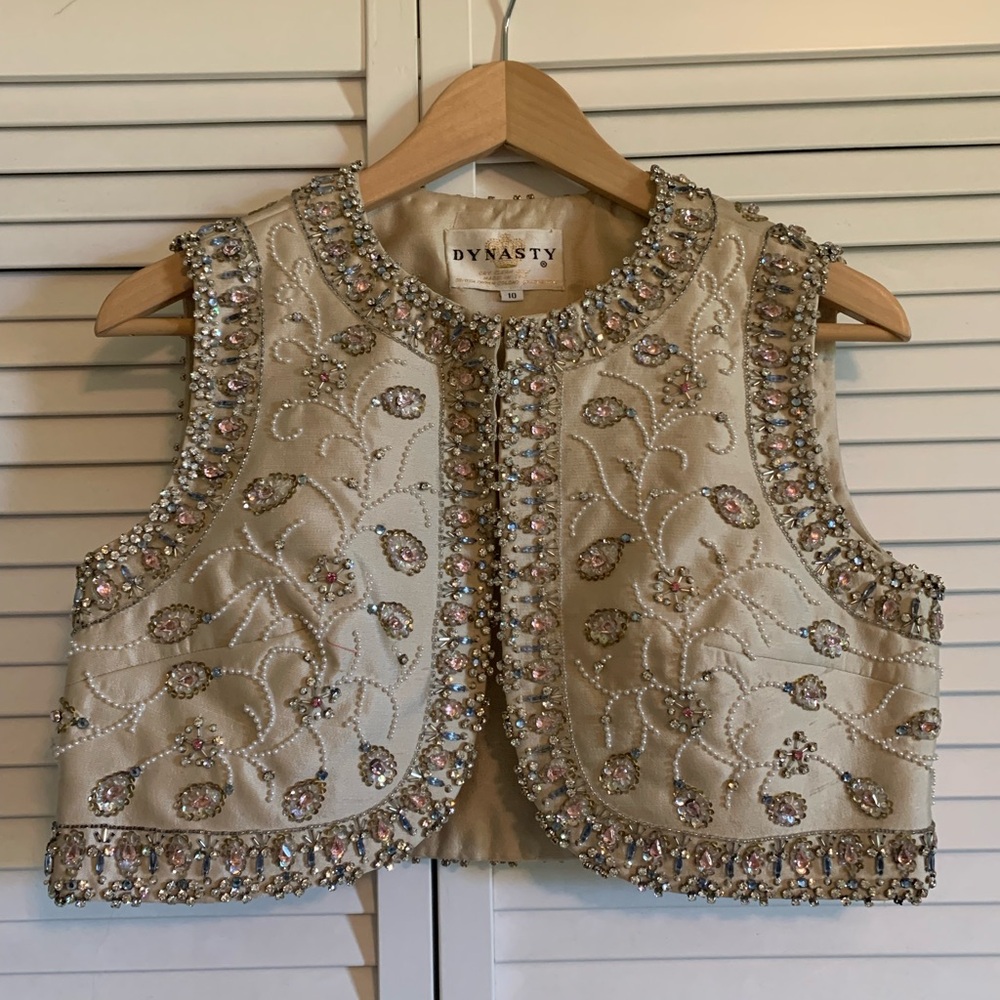 Vintage Dynasty Silk vest Size 10